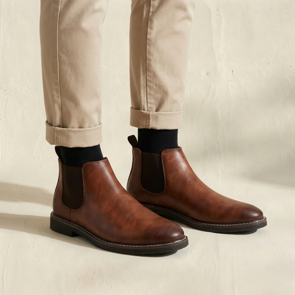 Botas altas de cuero
