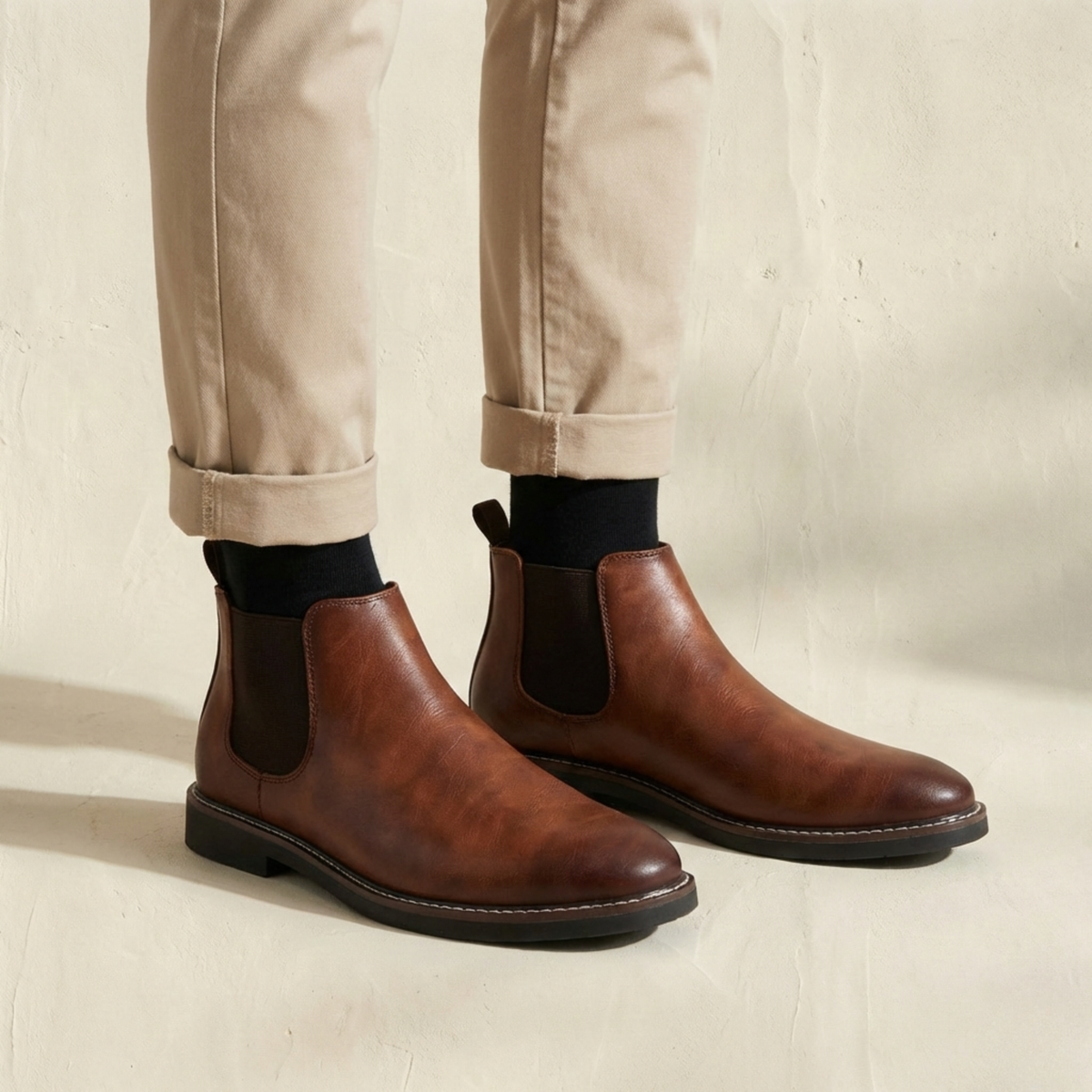 Botas altas de cuero