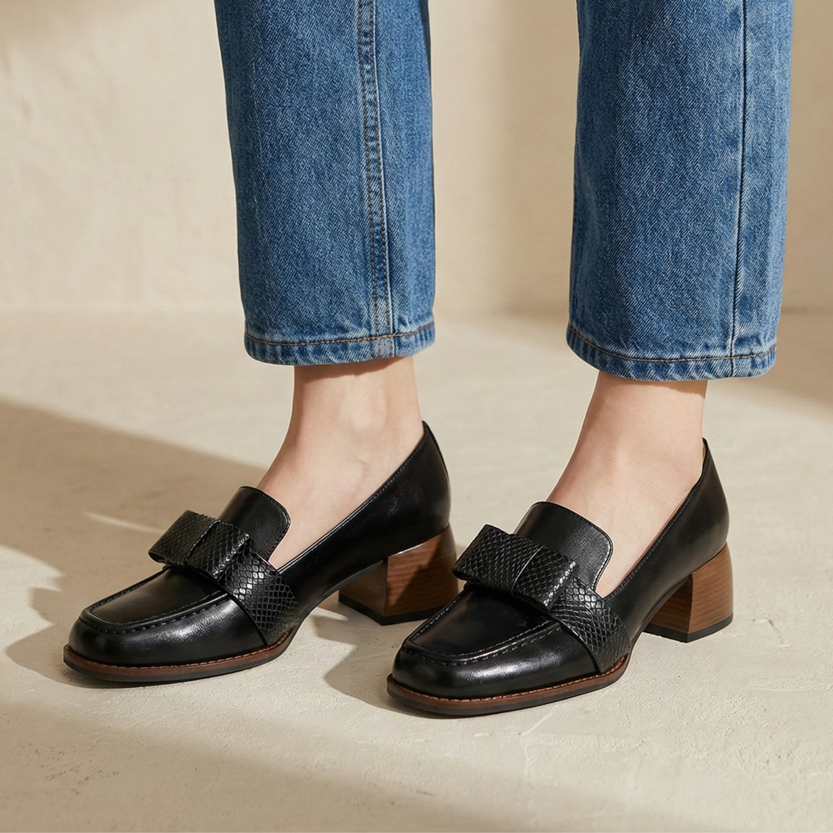 TRISHA | Mocasins elegants amb detall de nus