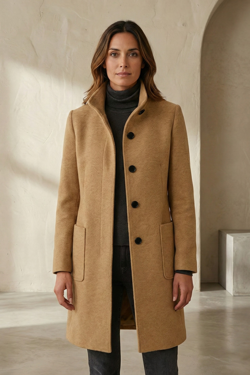 Manteau classique de saison avec du caractère
