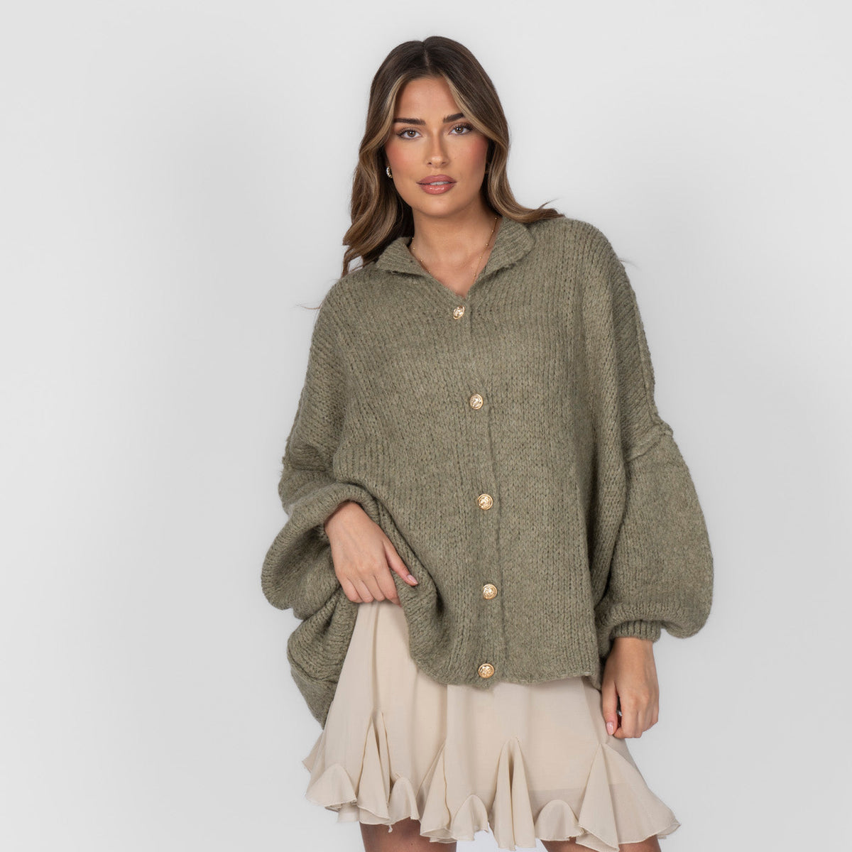 Cárdigan oversize "CozyGlam"