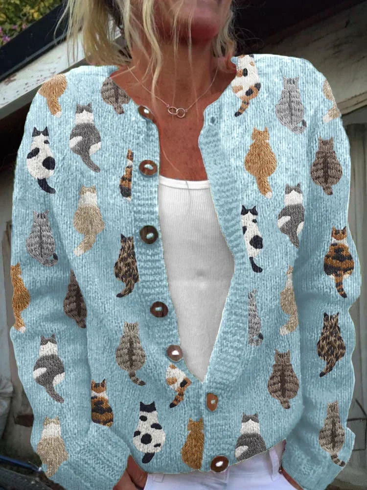 Moxley | Cardigan vintage a motivi floreali