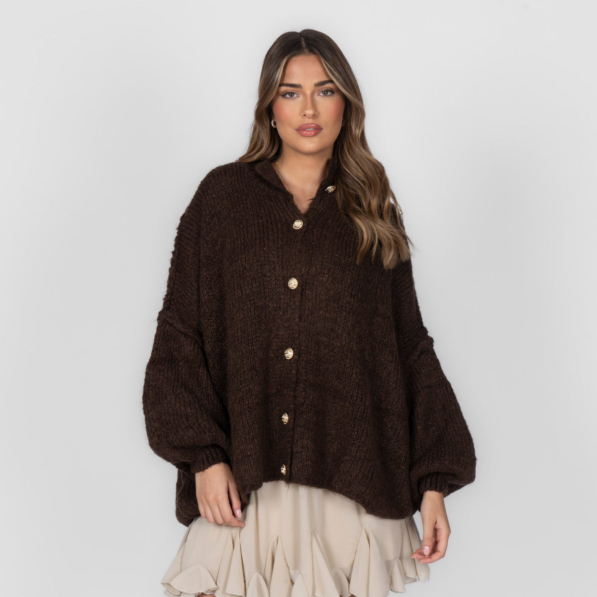 Cárdigan oversize "CozyGlam"