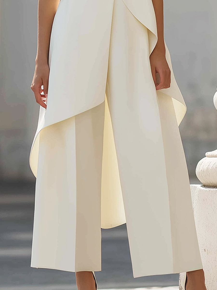 Conjunt de coll alt i pantalons palazzo