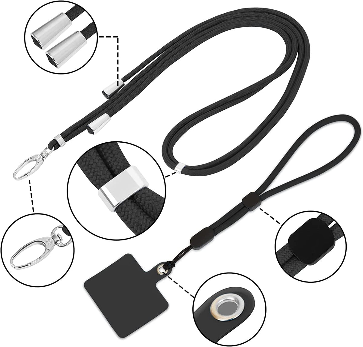 Bandolera universal per a smartphone amb cordó de seguretat