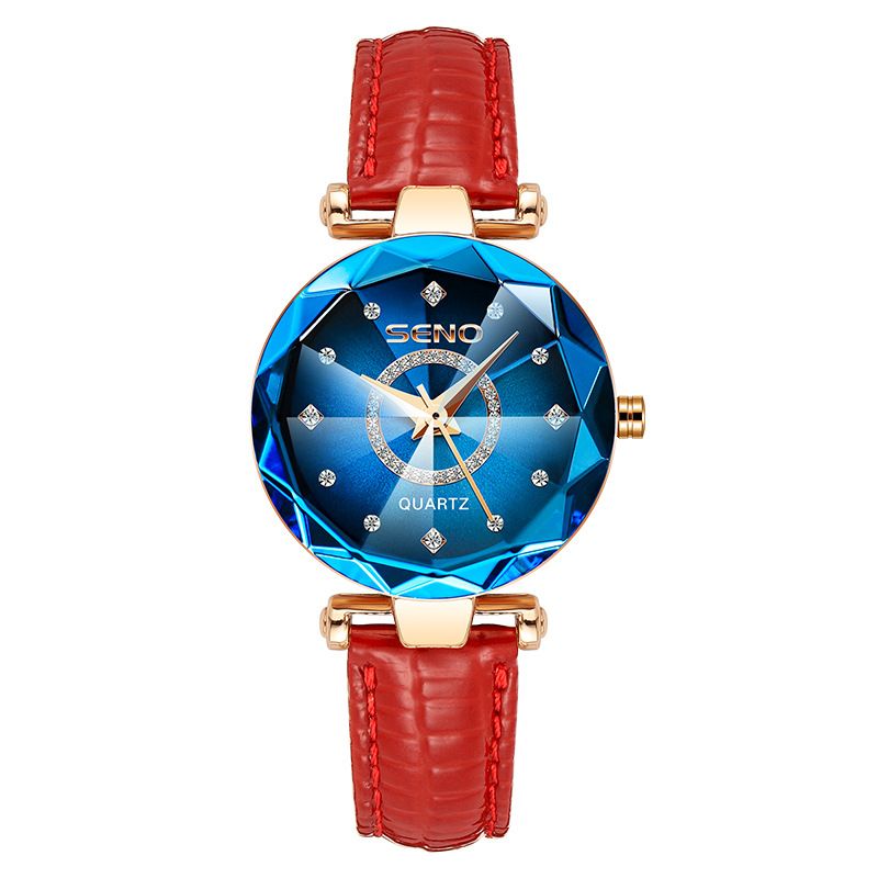 Orologio da donna con quadrante sfumato scintillante