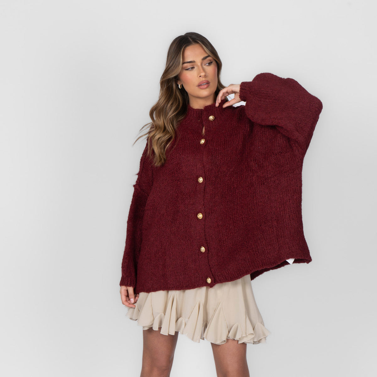 Cárdigan oversize "CozyGlam"