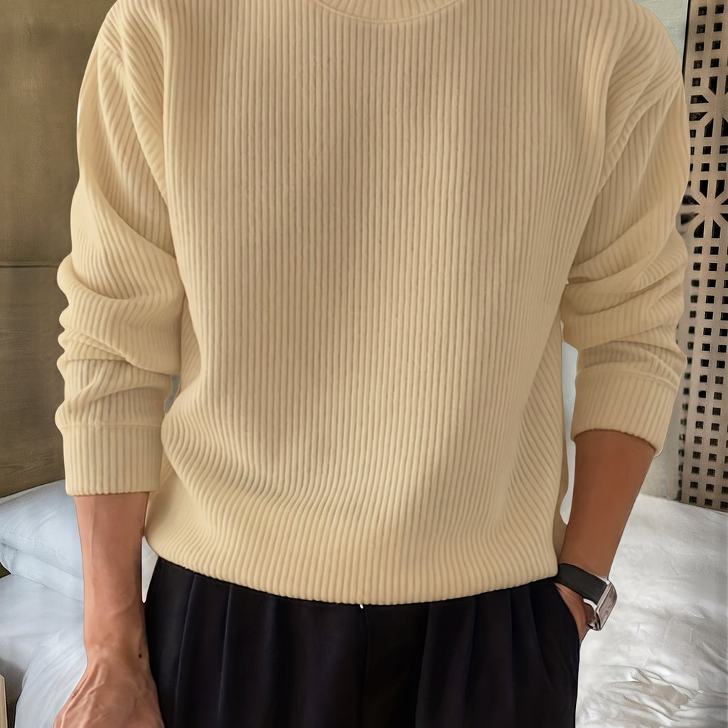 Maglione oversize a coste da uomo