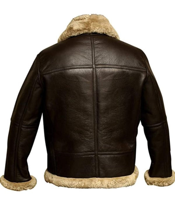 Veste en cuir matelassée