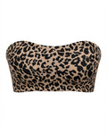 Reggiseno senza spalline con incrocio laterale ad anelli