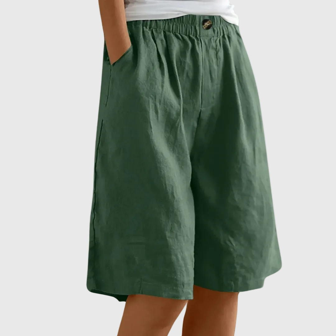 Pantaloncini ampi con vita elasticizzata