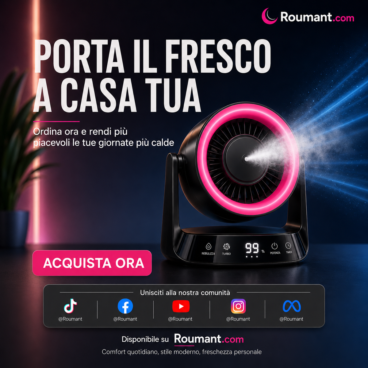 Ventilateurs portables rechargeables de bureau