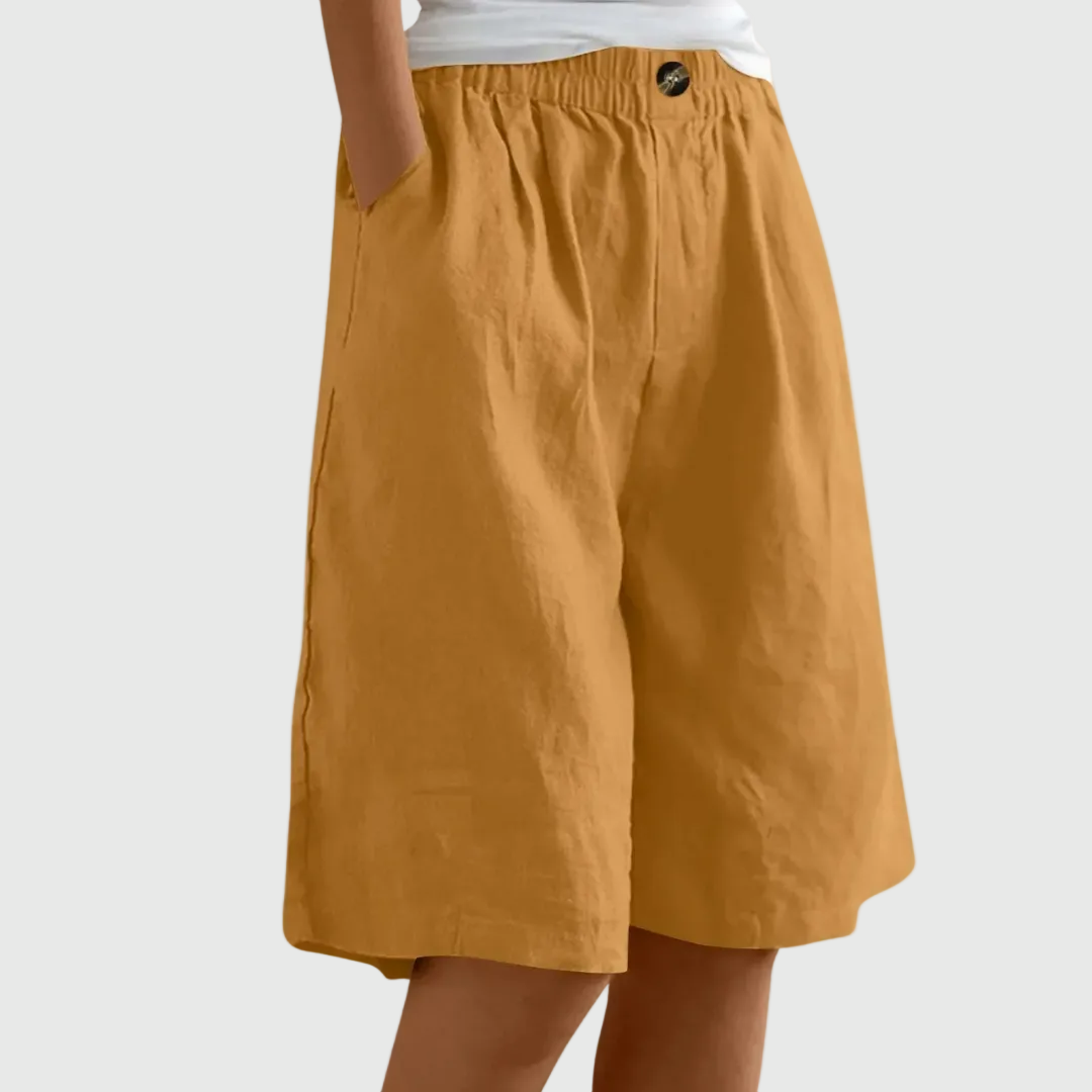 Pantaloncini ampi con vita elasticizzata