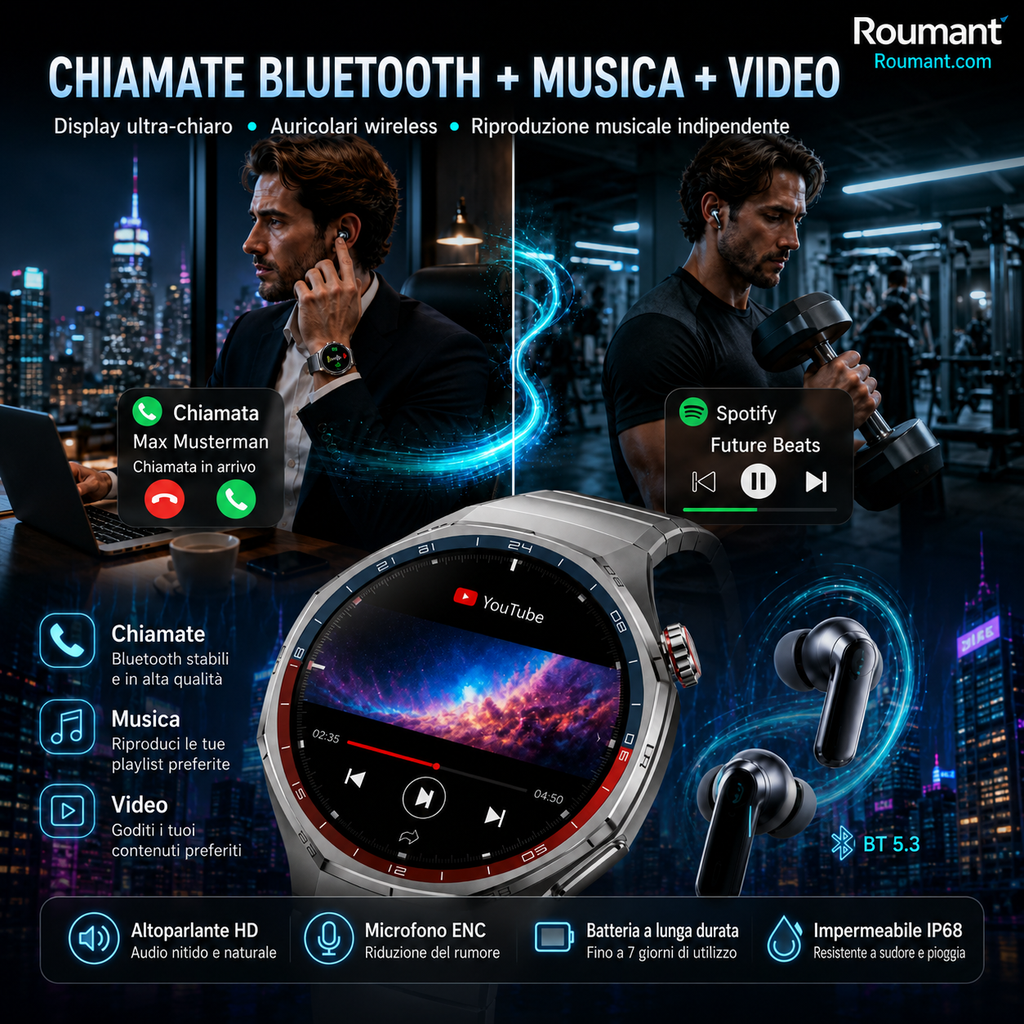 Reloj inteligente GT6 Pro con llamadas Bluetooth