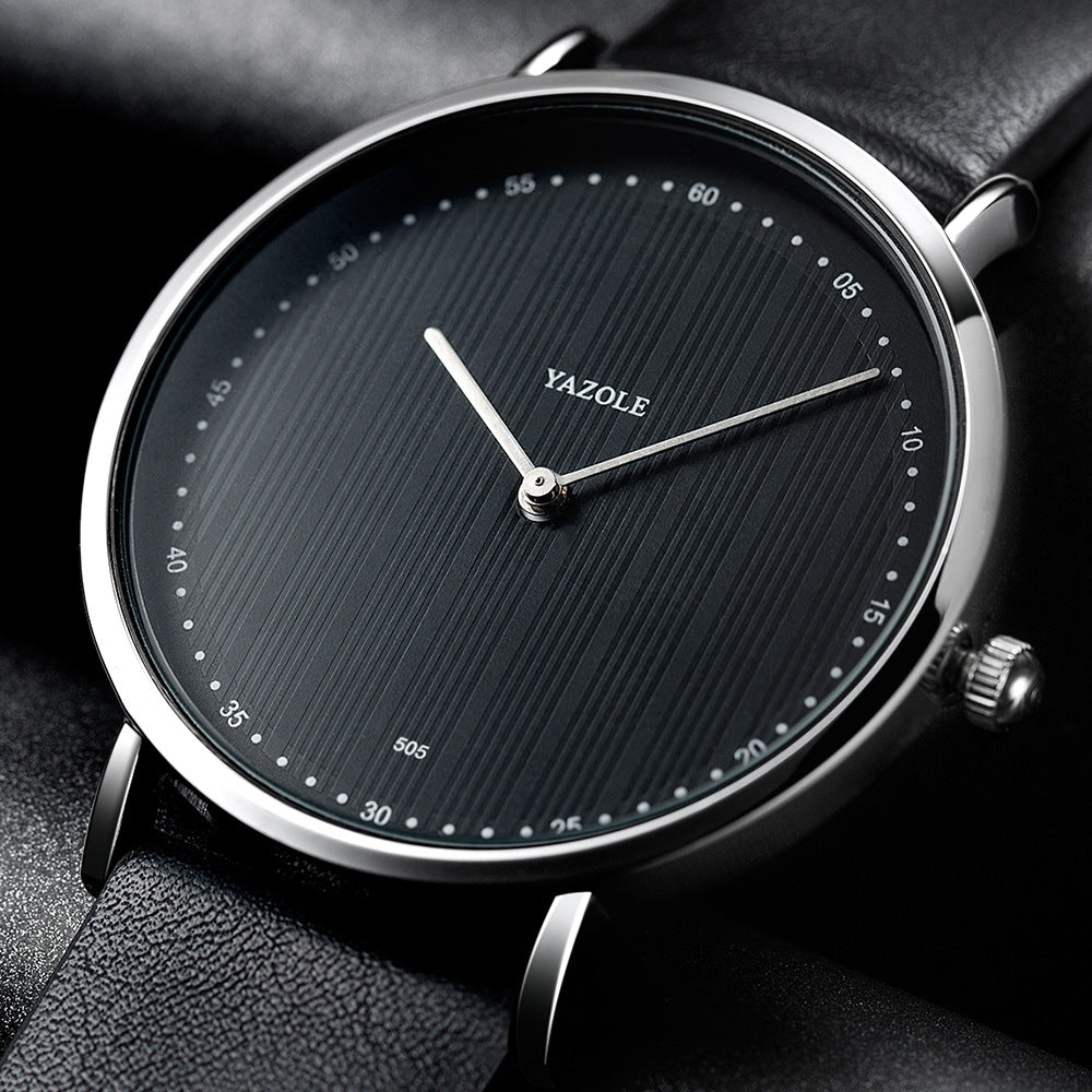 Orologio minimalista con quadrante a righe verticali