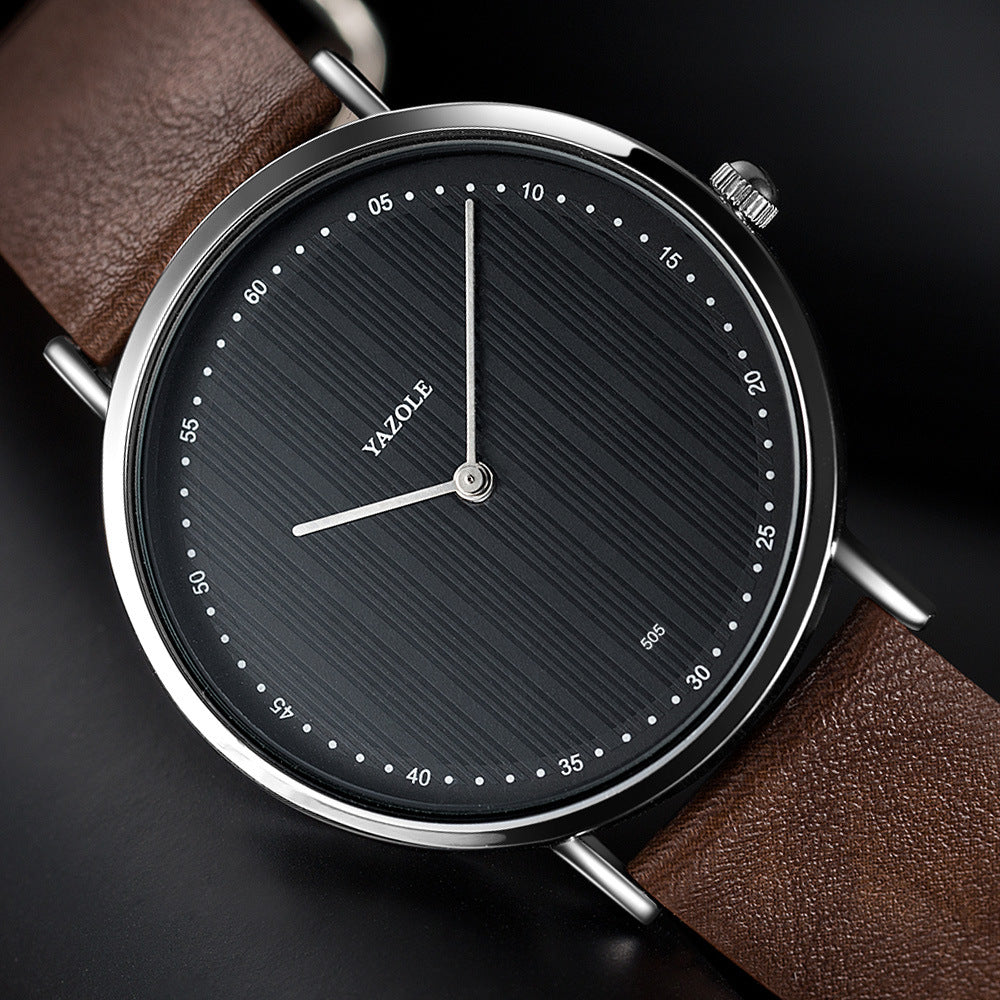 Orologio minimalista con quadrante a righe verticali