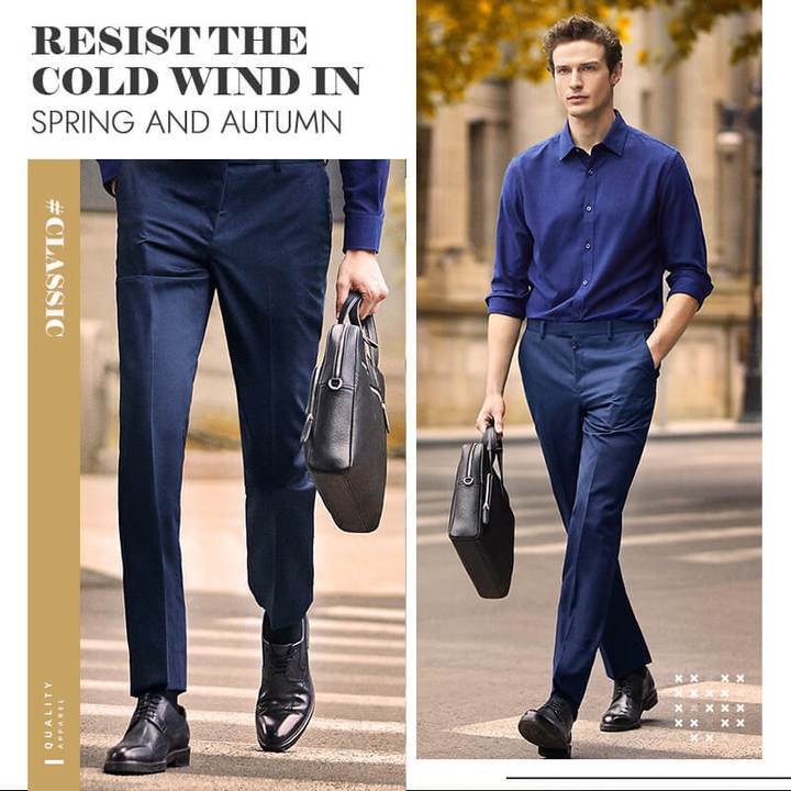 Pantaloni classici elasticizzati da uomo