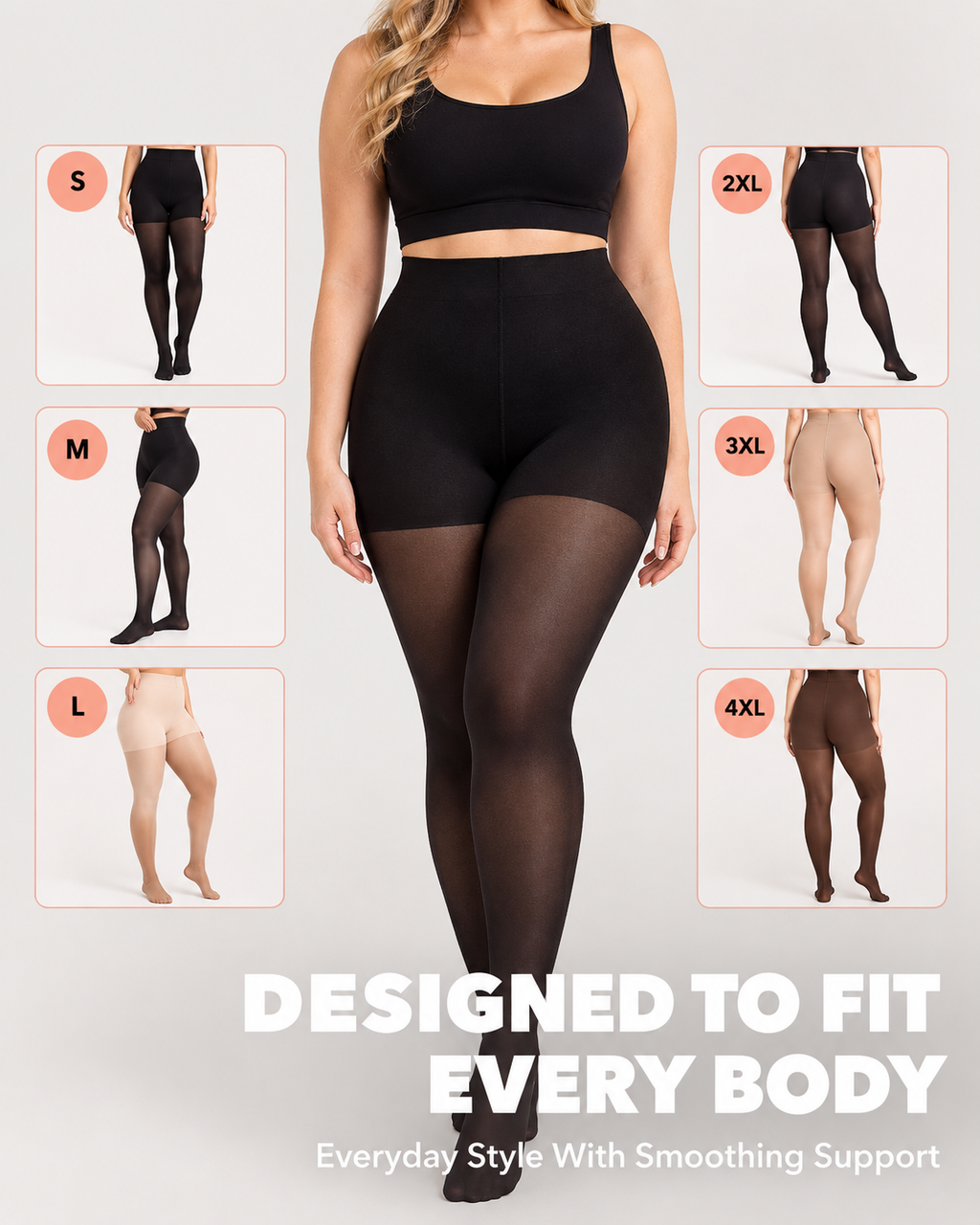 Leggings modellanti coprenti ultra-resistenti con controllo addome e sollevamento glutei