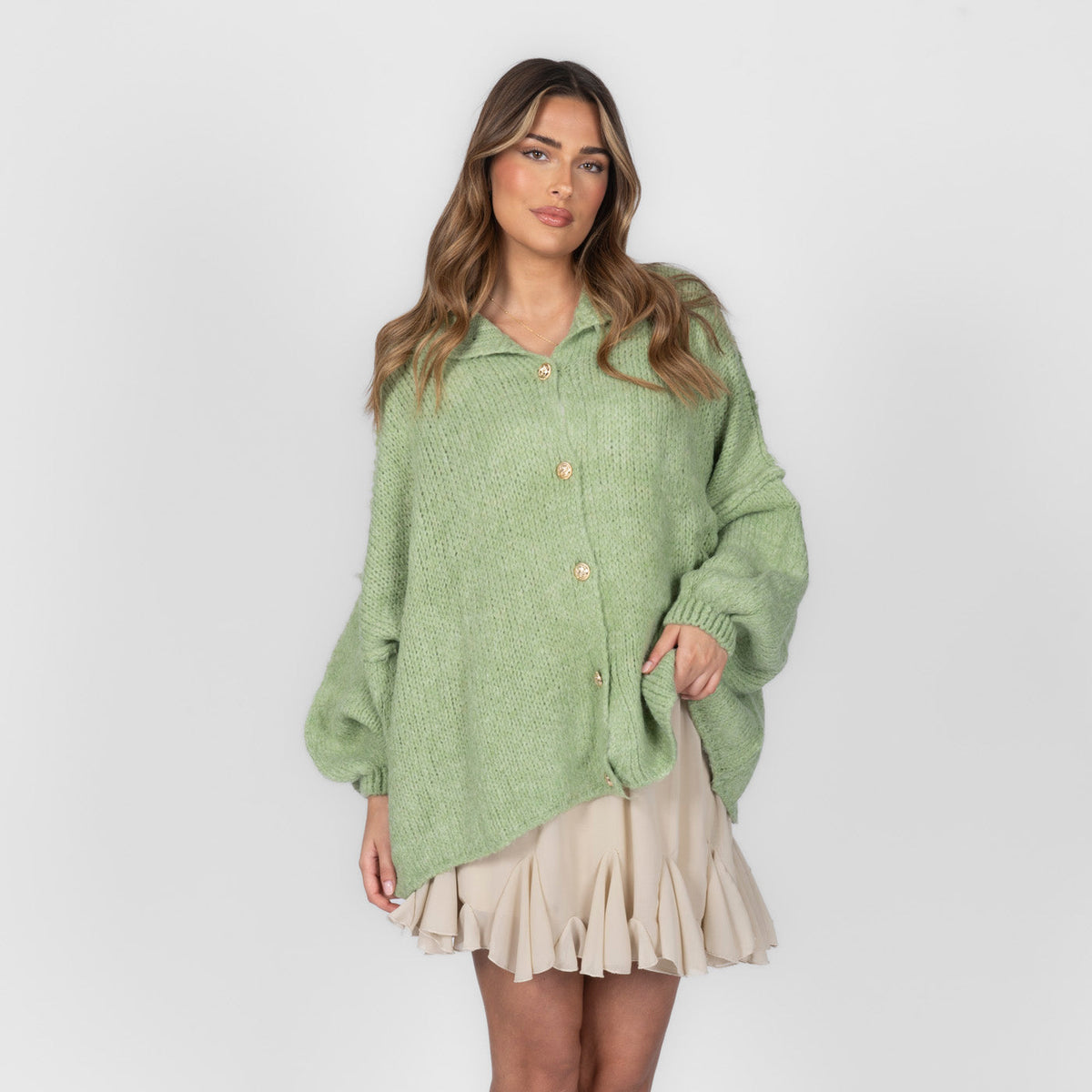Cárdigan oversize "CozyGlam"