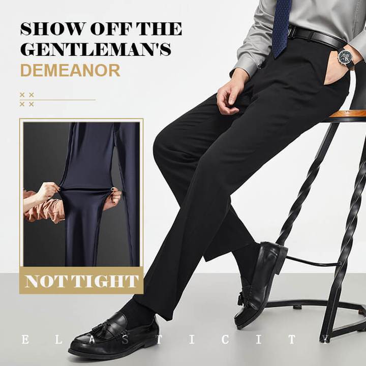 Pantaloni classici elasticizzati da uomo
