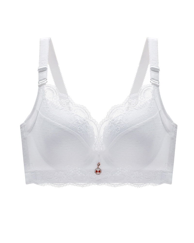 Soutiador push-up entallat de renda amb varetes