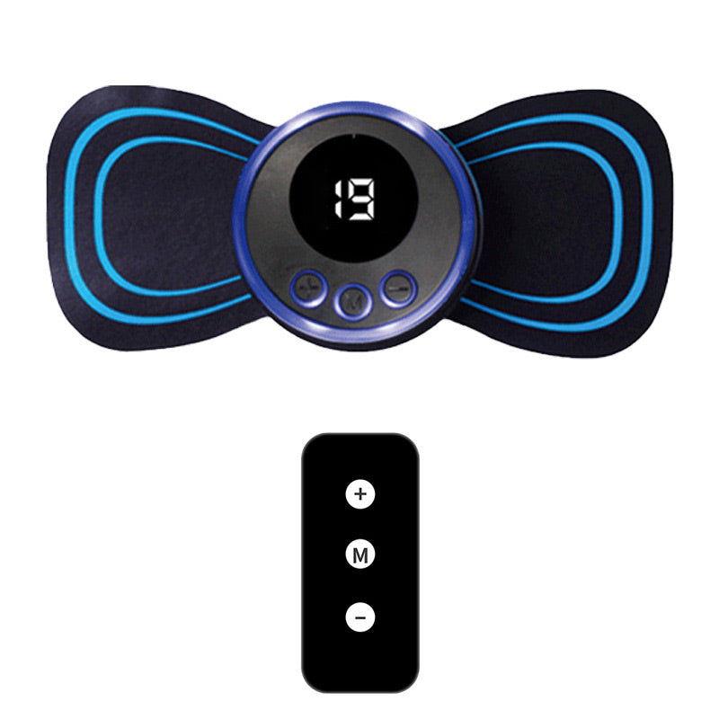 🔥 ¡COMPRA 1, LLÉVATE 1 GRATIS! 🔥Masajeador Portátil con 8 Modos y Pantalla LCD - Mini Estimulador Muscular para el Alivio del Dolor