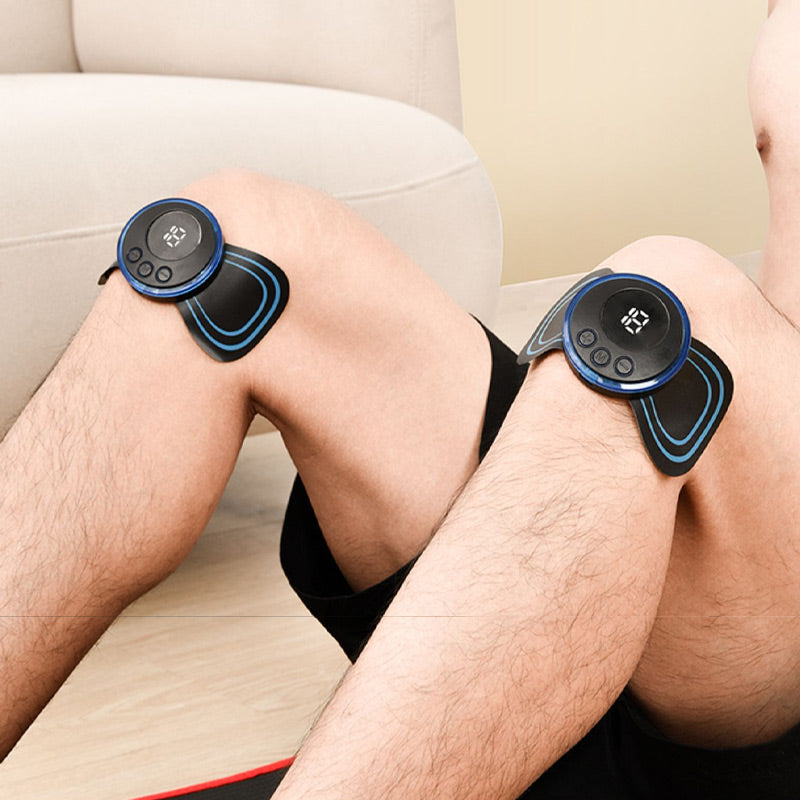 🔥 ¡COMPRA 1, LLÉVATE 1 GRATIS! 🔥Masajeador Portátil con 8 Modos y Pantalla LCD - Mini Estimulador Muscular para el Alivio del Dolor
