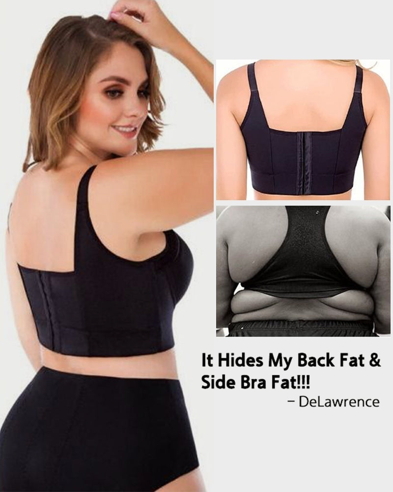 Lote de 2 sujetadores push-up envolventes sujeción extrafirme - Negro + Marrón
