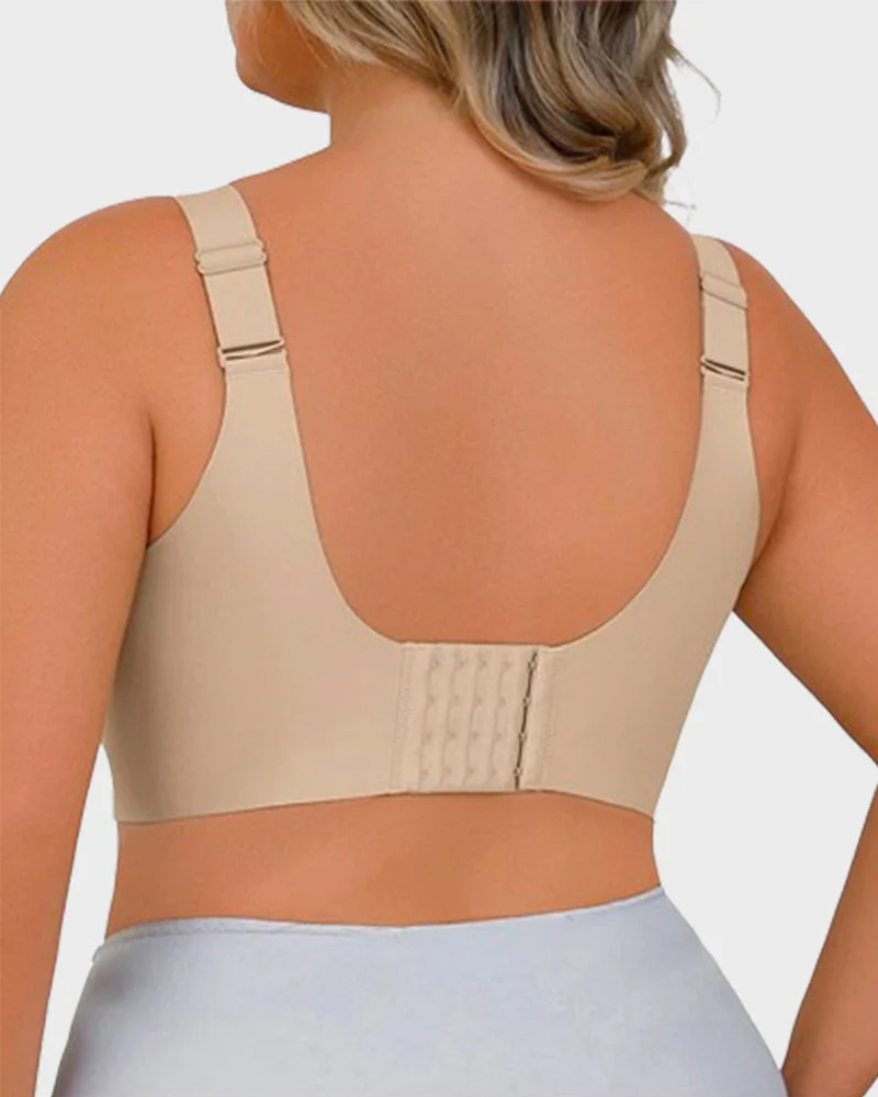 Sujetador reductor cómodo sin aros – Negro