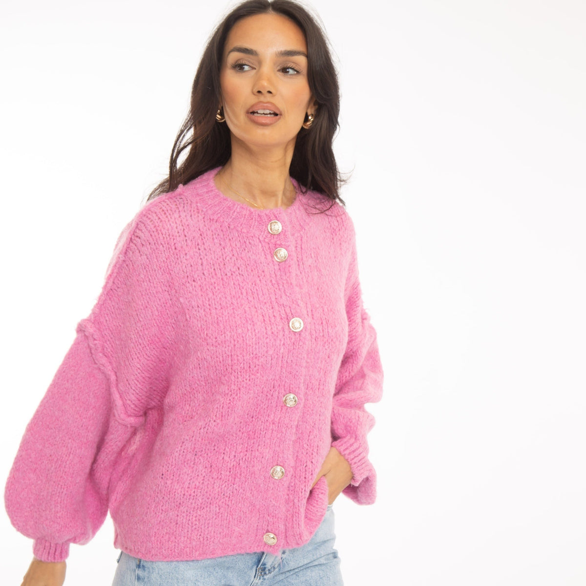 Cárdigan corto oversize