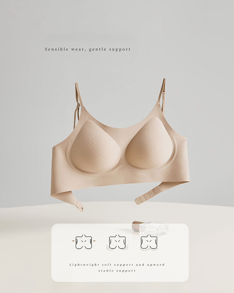 Sømløs BH med ombukbart design og justerbare stropper