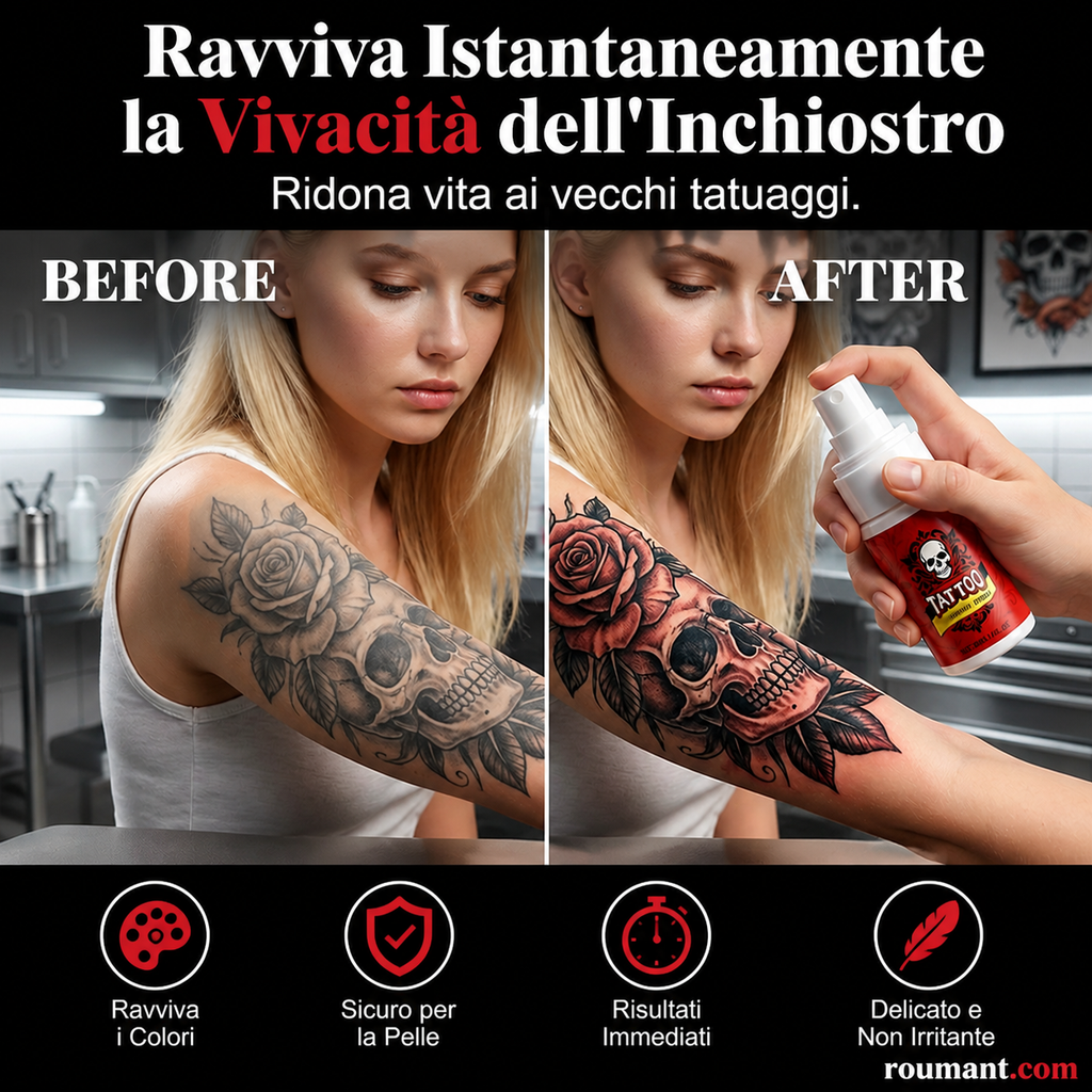 Fuktighetsspray for tatoveringer