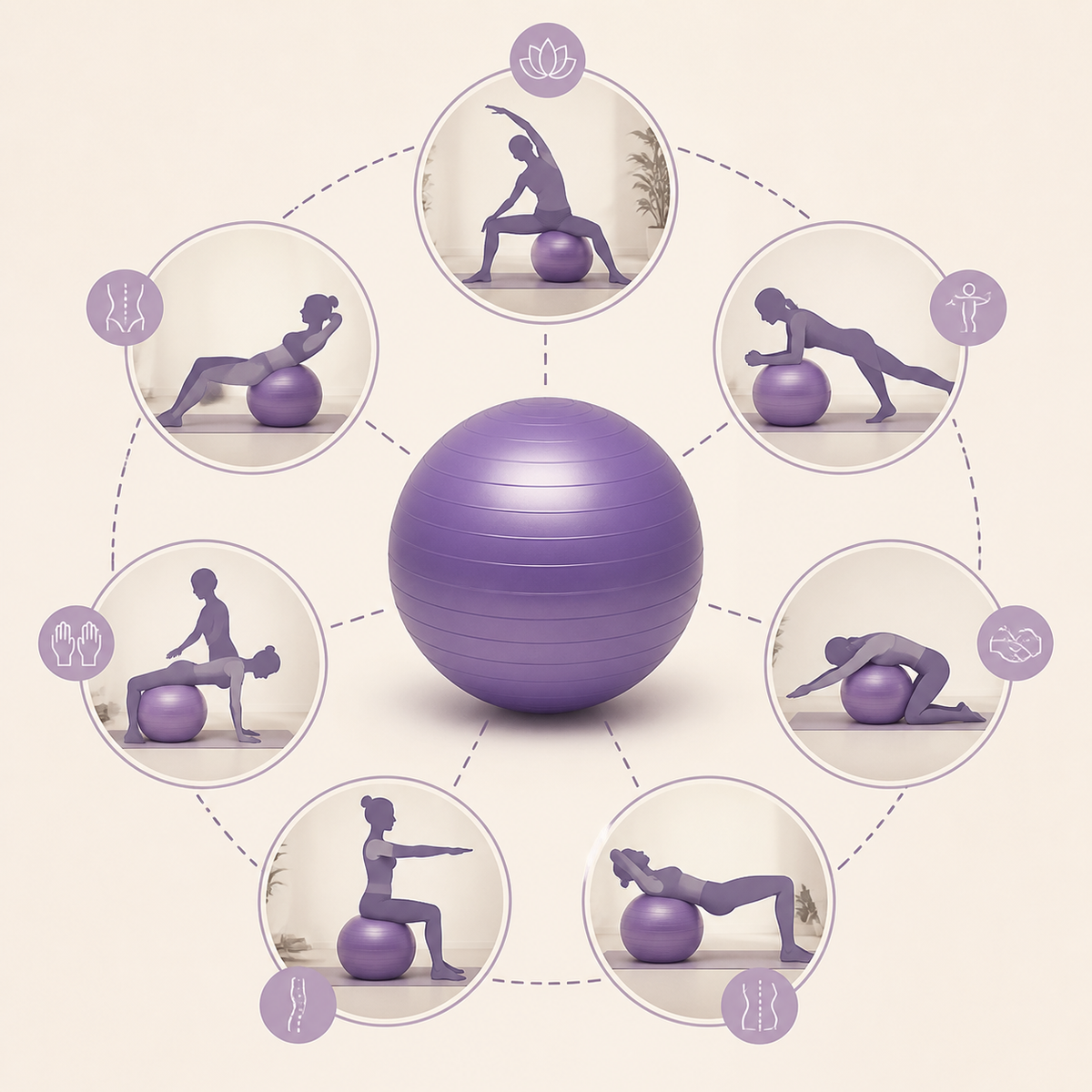 Pilota de pilates antidespresa de 9 polzades amb bomba