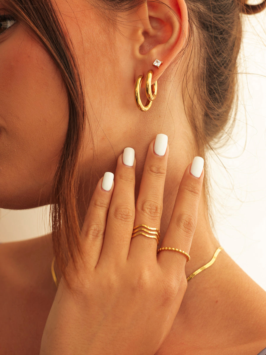 Boucles d'oreilles douces classiques