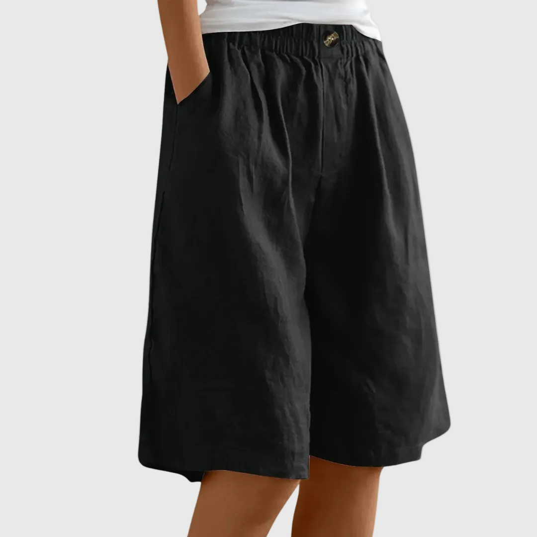 Pantaloncini ampi con vita elasticizzata