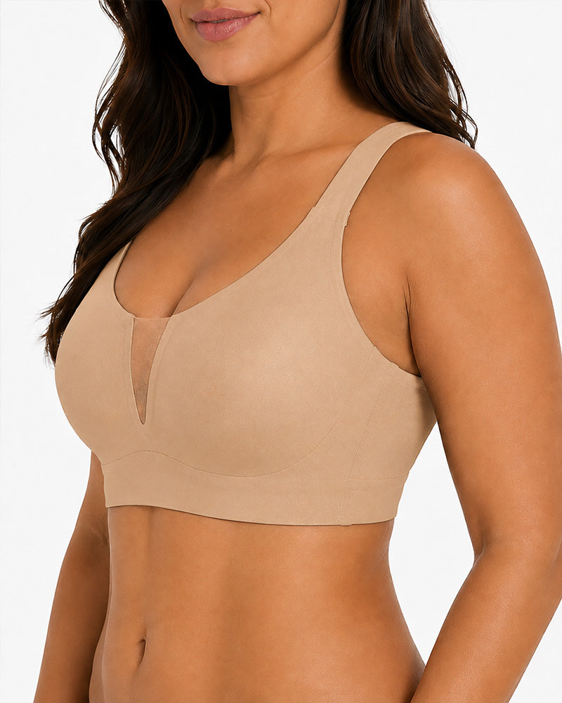 Soutien-gorge grande taille sans coutures, confortable, à bonnet plein et maintien intégré