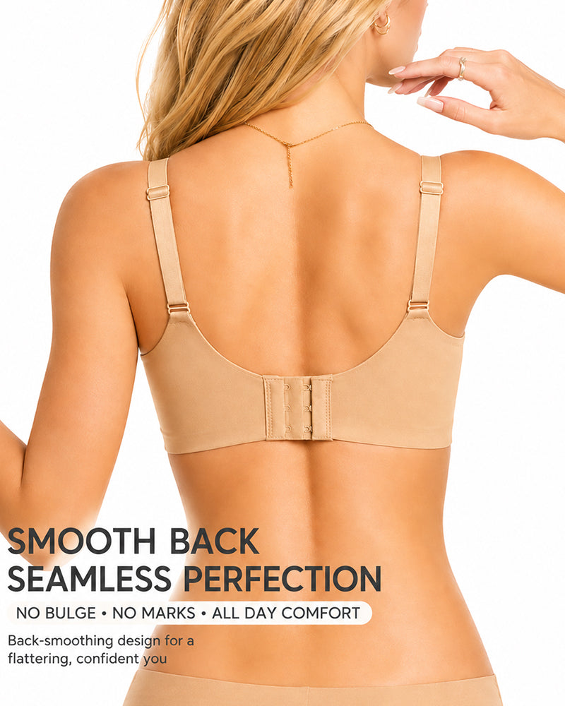 Sostenidor push-up sense costures amb tancament frontal i esquena creuada