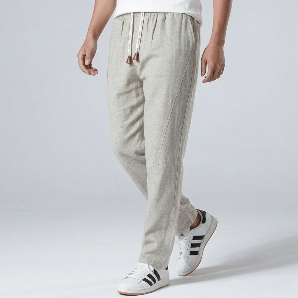 Pantalon confort en lin