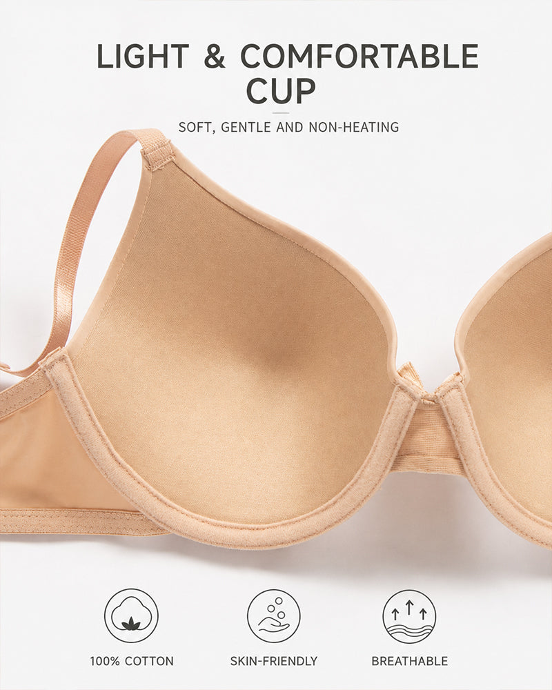 Sostenidor push-up còmode sense costures de talla gran amb llaç