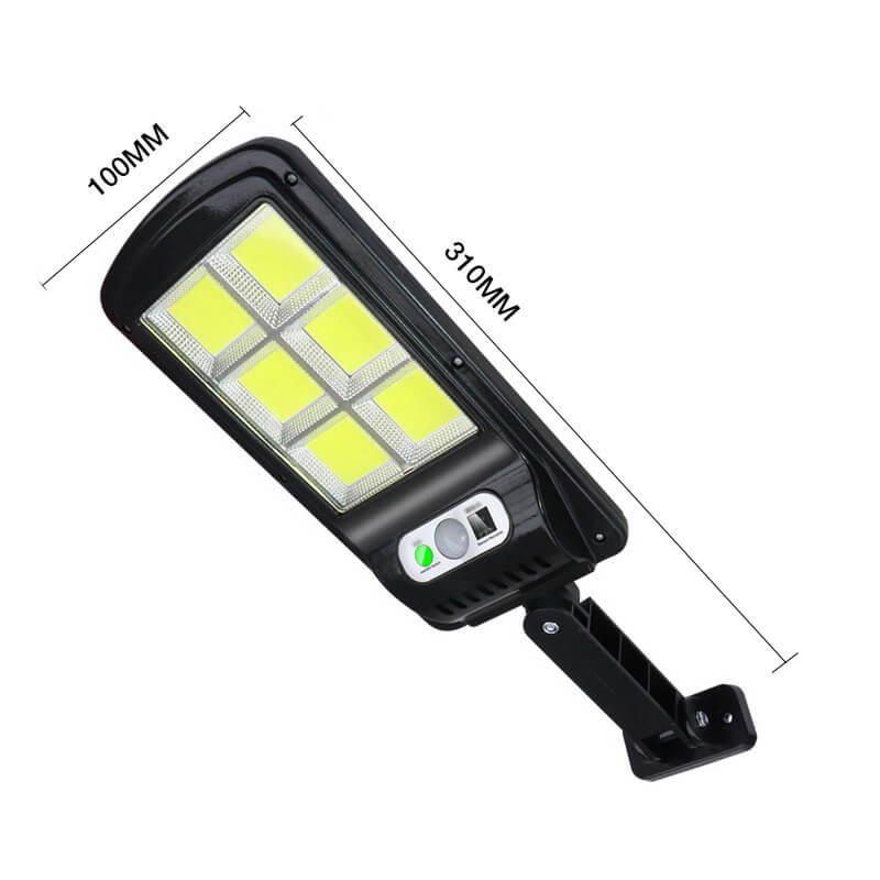 Projecteur solaire LED d'extérieur avec détecteur PIR et télécommande