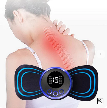 🔥 ¡COMPRA 1, LLÉVATE 1 GRATIS! 🔥Masajeador Portátil con 8 Modos y Pantalla LCD - Mini Estimulador Muscular para el Alivio del Dolor