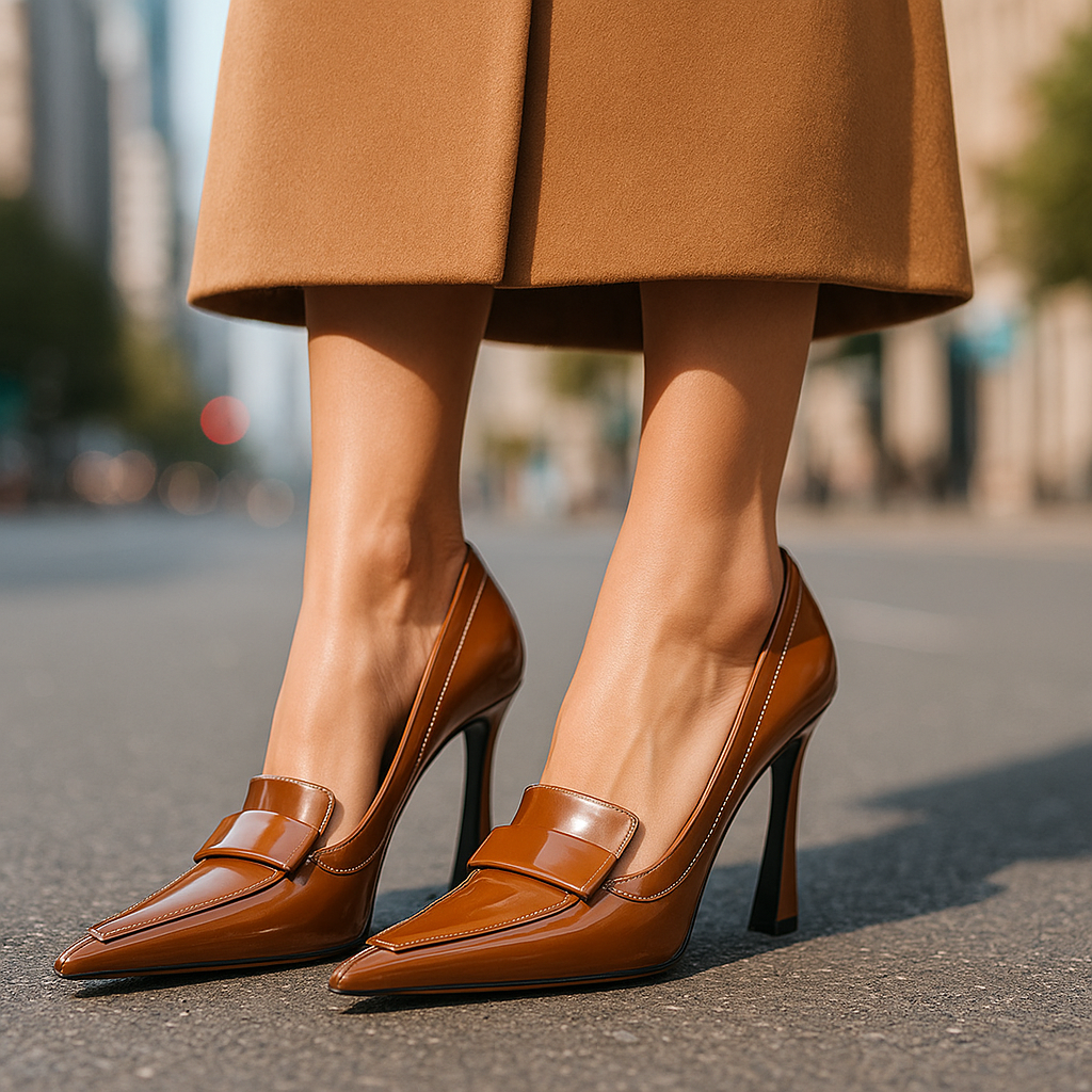 LENORA | Loafers med spiss tå