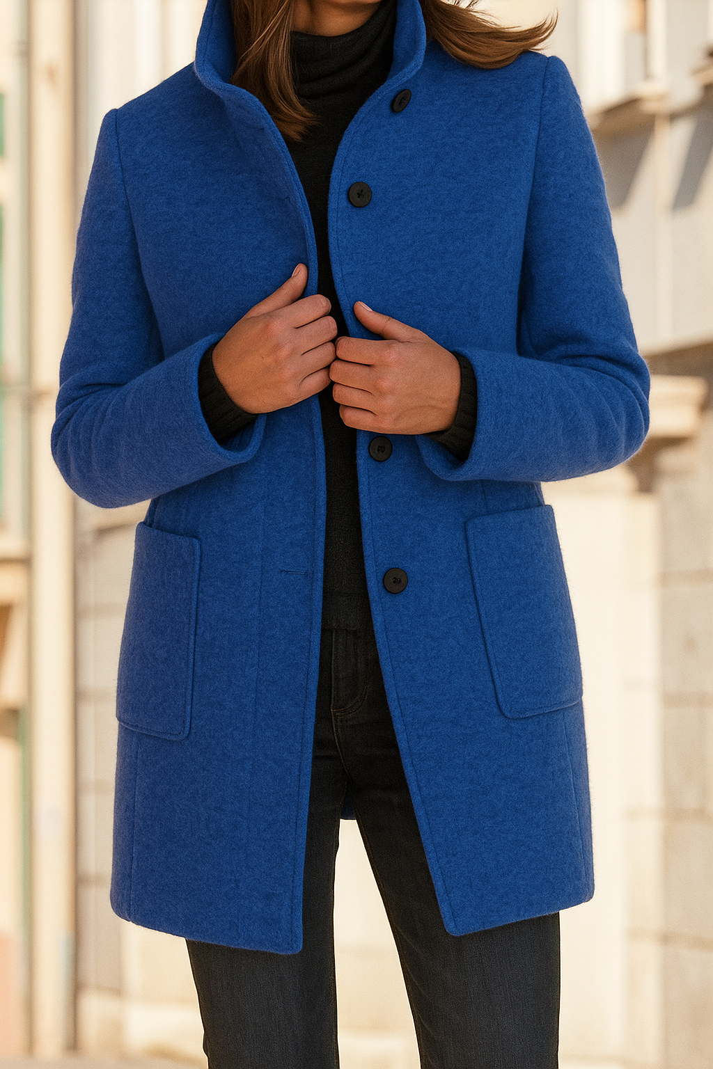 Manteau classique de saison avec du caractère