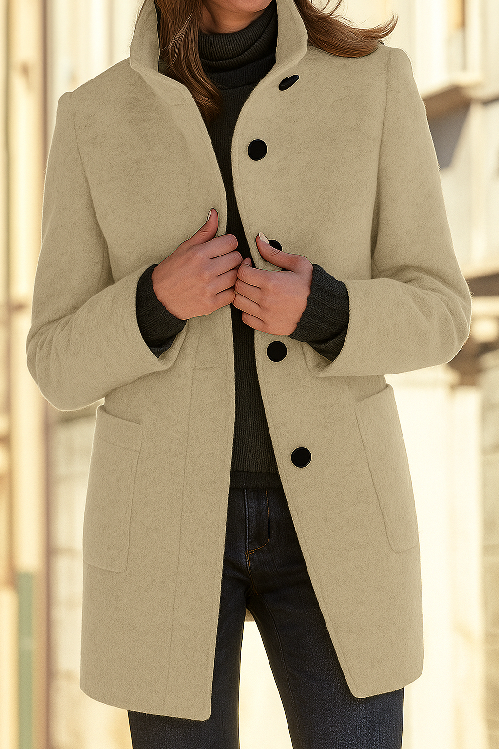 Manteau classique de saison avec du caractère