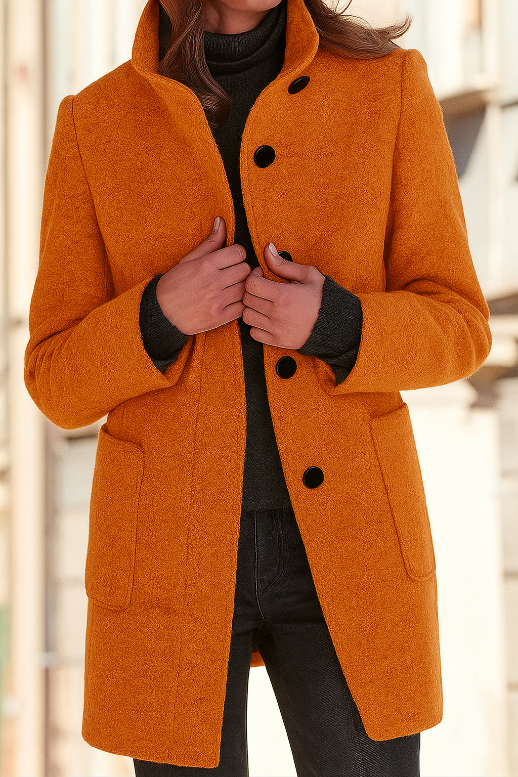 Manteau classique de saison avec du caractère