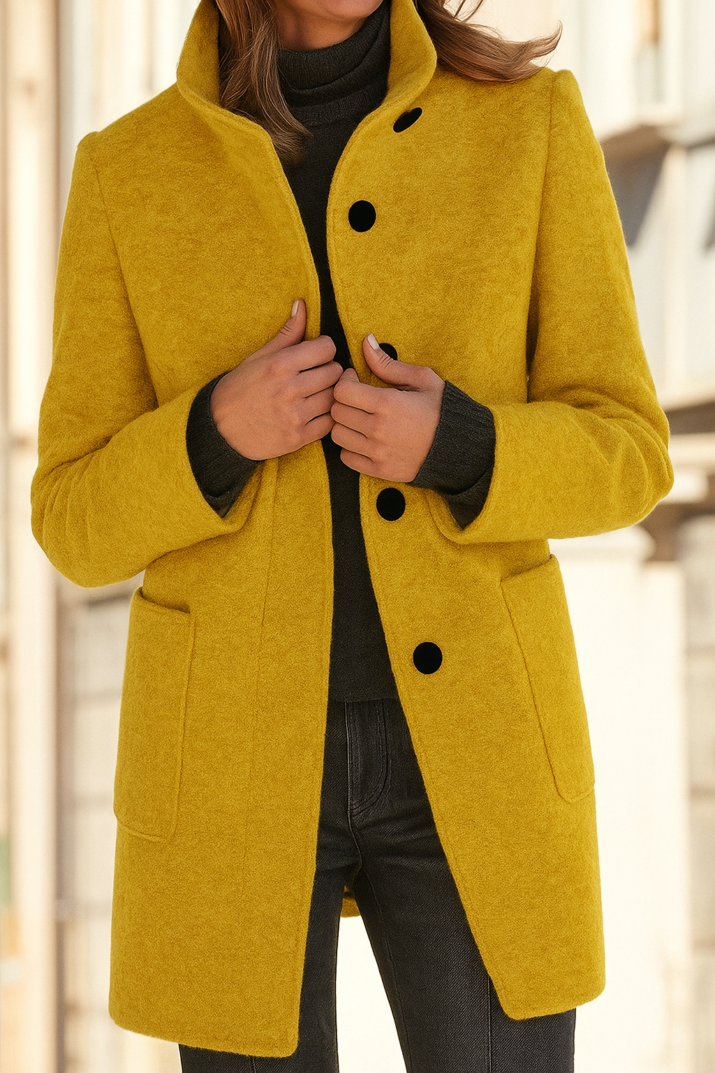 Manteau classique de saison avec du caractère