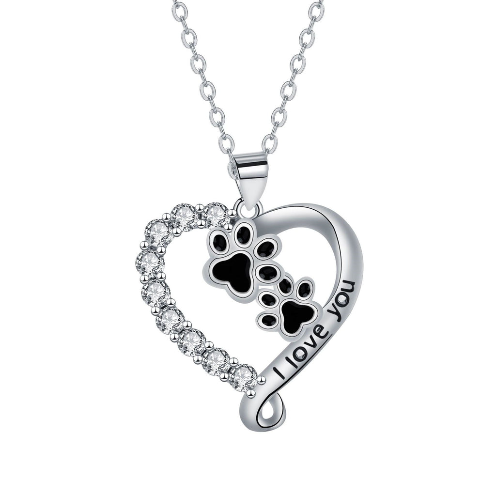 Collare con cuore e impronta