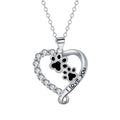 Collare con cuore e impronta