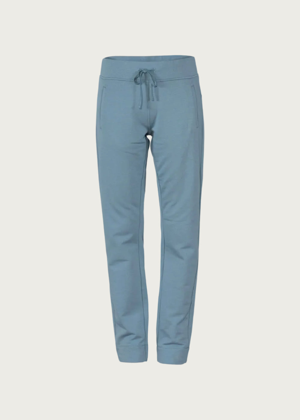 Pantalon droit stretch à taille élastiquée