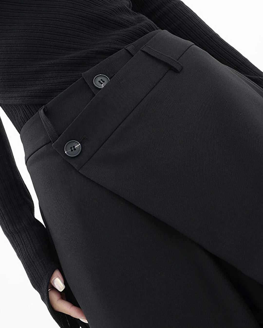 Pantaloni a gamba larga con design